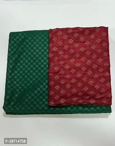 Embelllished Soft Silk Saree with Art silk Blouse piece