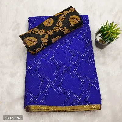 Chiffon Saree With Matka Blouse Piece