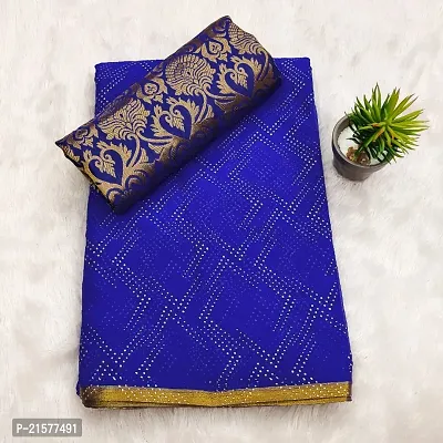 Chiffon Saree With Matching Blouse Piece