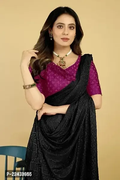 Buy Black Sarees for Women by Stava Creation Online | Ajio.com