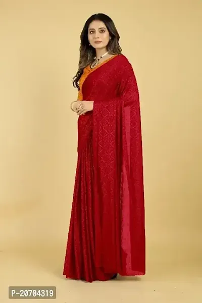 Glamorous Art Silk Saree with Blouse piece 