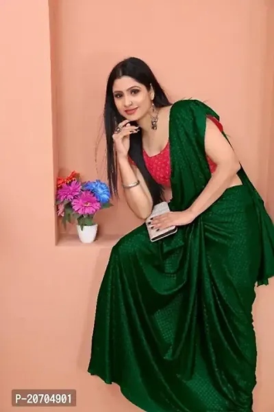 Trending Art Silk Saree with Blouse piece 