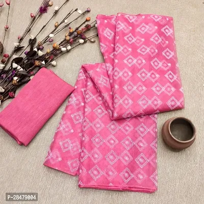 Net Embellished Plain Saree With Art Silk Blouse Piece-thumb0