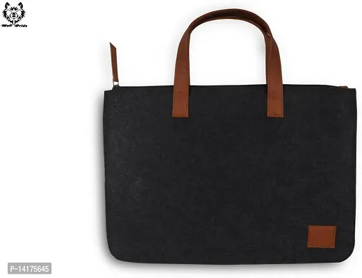 Stylish Synthetic Black Laptop Bags