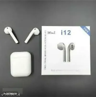i12 TWS Wireless Stereo Earphones Bluetooth Headphones Airpods Bluetooth Headset (White)-thumb0