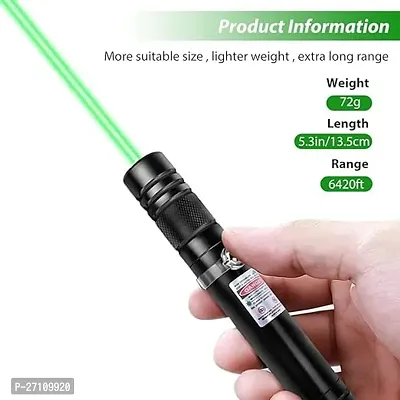 Multipurpose Green Laser Light Pen |Laser Pen for Kids |Green Laser Pointer Pen for Presentation with Adjustable Cap to Change Project Design-thumb0