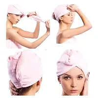 Hair Towel Wrap Absorbent Towel Hair-Drying Bathrobe Magic Hair Warp Towel Super Quick-Drying Microfiber 500 GSM Bath Towel Hair Dry Cap Salon Towel (Multicolor) Set of 1 Brand: Generic-thumb2