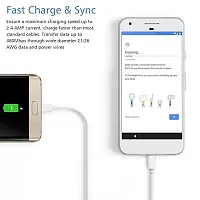 Micro Usb Cable For All Type B Mobiles Original Data Cable Micro USB Fast Charging Cable Sync Cable Quick Charge Cable Speed Upto 3.4Amp High Speed Fast Charging  Data Sync ransfer Cable V8 Cable wit-thumb3