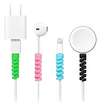 Cable Saver Multipurpose Spiral Charger Cable Protector Data Cable Charging Cord Protective (Multi Color)-thumb2