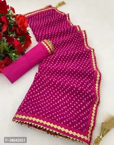 Stylish Georgette Saree with Blouse Piece-thumb0