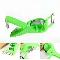 Plastic 2 in 1 Vegetable  Fruit Multi Cutter  Peeler,Veg Cutter Sharp Stainless Steel 5 Blade Vegetable Cutter with Peeler-thumb2