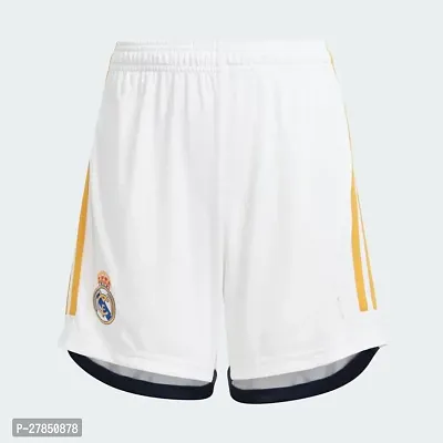 Printed Men White Gold Sports Shorts-thumb0
