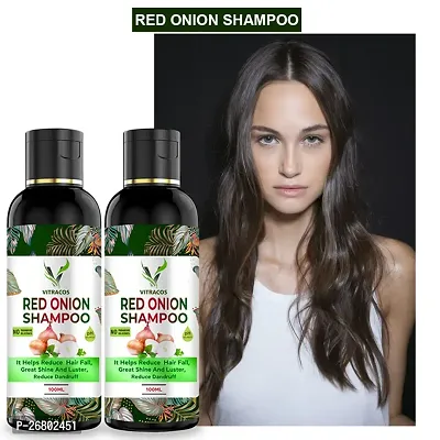 VITRACOS Red Onion Shampoo: The Natural Way to Nourished Hair (PACK OF 2)  (100 ml)