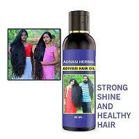 Adivasi Herbal Hair Growth Oil | Strong and Healthy Hair | Repairs Frizzy Hair | Scalp Nourishment | Helps Hair Thickening [50 ml]-thumb3