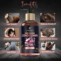 SPARKETIC RED ONION SHAMPOO Hair Care Kit for Hair Fall Control (Hair Shampoo + Hair Conditioner)[300ml + 300ml]-thumb4