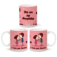 Bhakhand Valentine Day Gift Combo for Boyfriend, Girlfriend, Husband, Wife and His/Her - You are My Everything Coffee Mug+Teddy Bear+Key Chain-thumb1