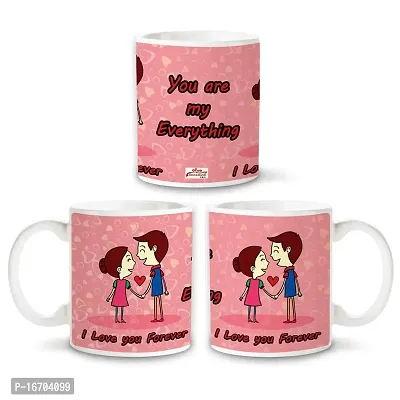 Bhakhand Valentine Day Gift Combo for Boyfriend, Girlfriend, Husband, Wife and His/Her - You are My Everything Coffee Mug+Teddy Bear+Key Chain-thumb2