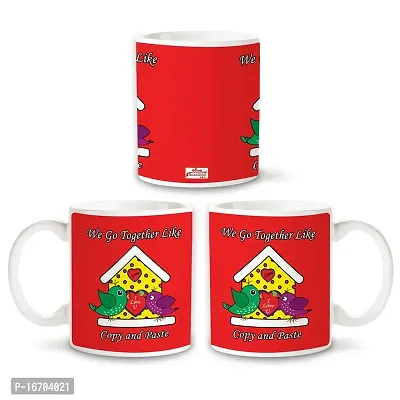 Bhakhand Valentine Day Gift Combo for Boyfriend, Girlfriend, Husband, Wife and His/Her - We Go Together Like Coffee Mug+Teddy Bear+Key Chain-thumb2