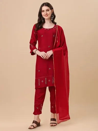 Rayon Kurta Bottom Dupatta