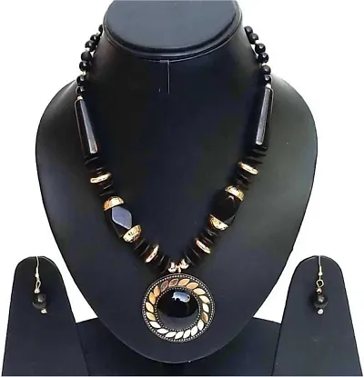 Stylish Oxidised Alloy Jewellery Set For Women