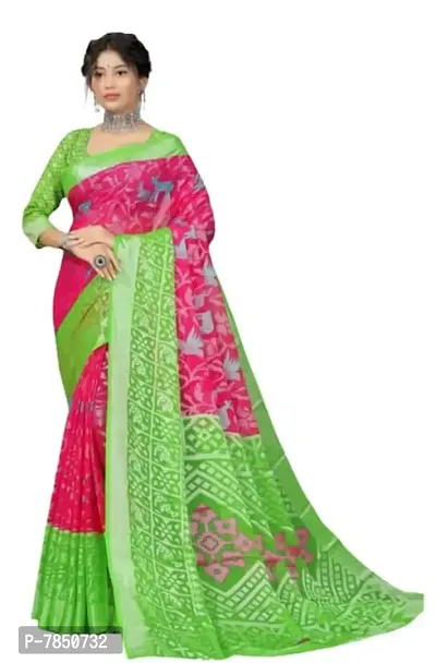 Ghan Sals Womens Trendy Georgette Saree With Unstiched Blouse Piece (APEXA PINK)