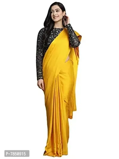 Trendy Satin Solid Saree With Blouse Piece at Rs 669 | Durgapur| ID:  25927521262