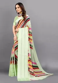 Beautiful Georgette Printed Saree With Blouse Piece For Women-thumb2