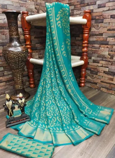 Must Have Brasso Saree With Blouse Piece