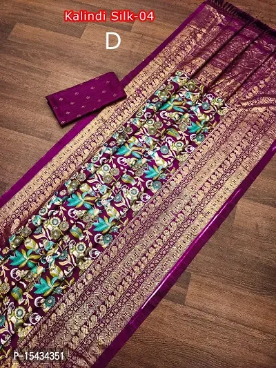 Dola Silk Printed Partywear Saree with Blouse Piece