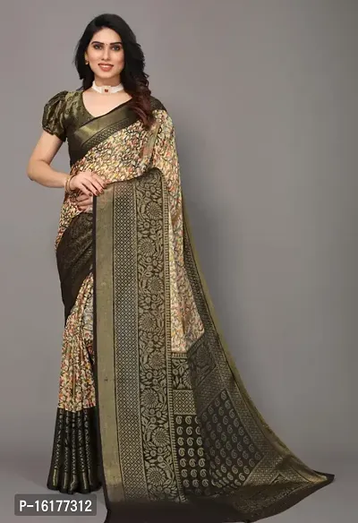 Brasso Printed Saree with Blouse Piece