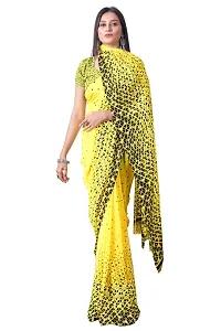 Fancy Satin Saree with Blouse Piece for Women-thumb3