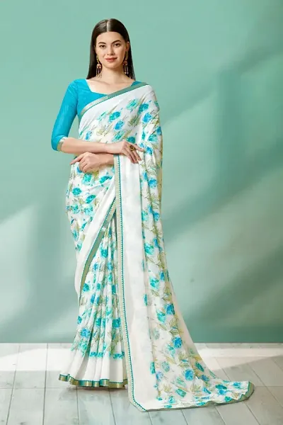 Best Selling Georgette Saree with Blouse piece 