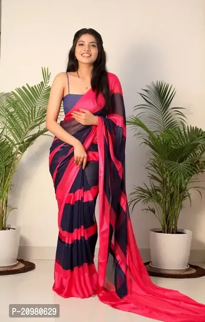 Classic Printed Saree with Blouse piece for Women-thumb0