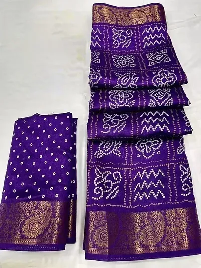 Must Have Cotton Silk Saree with Blouse piece 