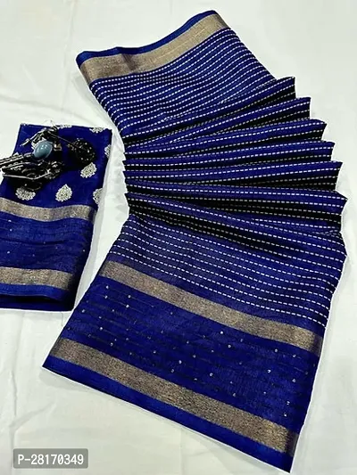 Classic Silk Blend Saree with Blouse piece for women