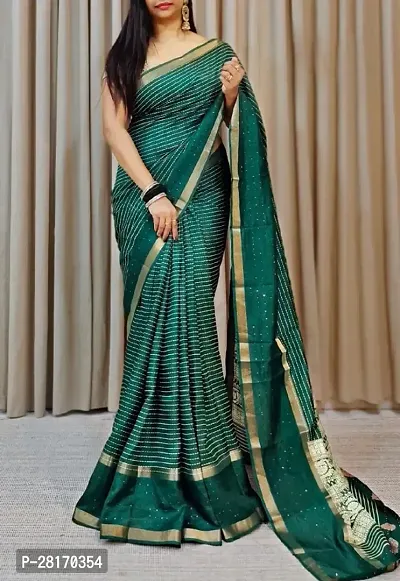 Classic Silk Blend Saree with Blouse piece for women
