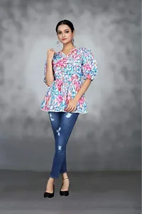 Casual Regular Sleeves Embroidered Women Pink Top-thumb1