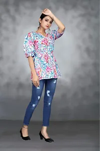 Casual Regular Sleeves Embroidered Women Pink Top-thumb2