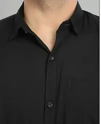 Trendy Cotton Solid Casual Shirt For Men-thumb1