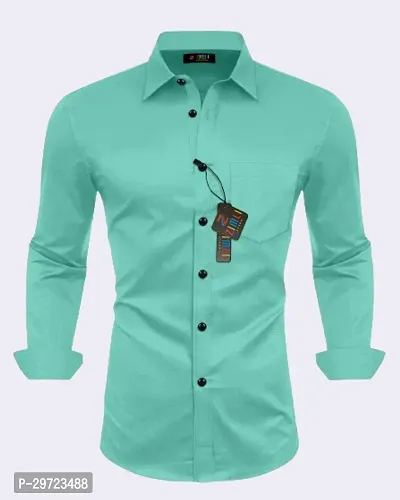 Trendy Cotton Solid Casual Shirt For Men