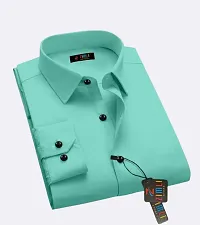 Trendy Cotton Solid Casual Shirt For Men-thumb1