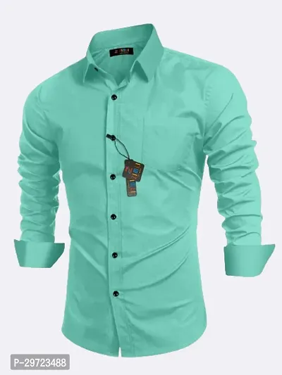 Trendy Cotton Solid Casual Shirt For Men-thumb4