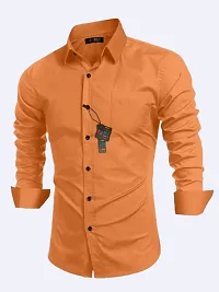 Trendy Cotton Solid Casual Shirt For Men-thumb3