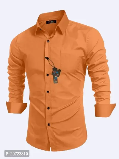 Trendy Cotton Solid Casual Shirt For Men-thumb4