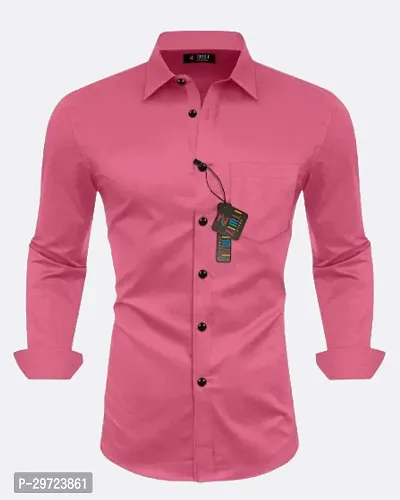 Trendy Cotton Solid Casual Shirt For Men-thumb0