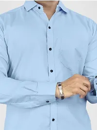 Trendy Stylish Cotton Blend Long Sleeves Casual Shirt for Men-thumb1