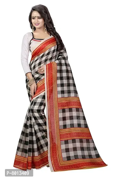 Maxis Printed Bhagalpuri Poly Chanderi Art Silk Saree