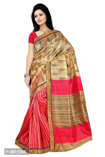 Maxis Women's Bhagalpuri Art Silk Saree