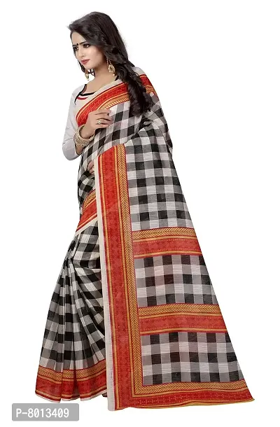 Maxis Printed Bhagalpuri Poly Chanderi Art Silk Saree-thumb2