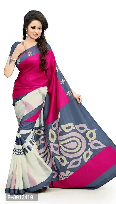 Maxis Women's Printed Art Silk Saree-thumb0